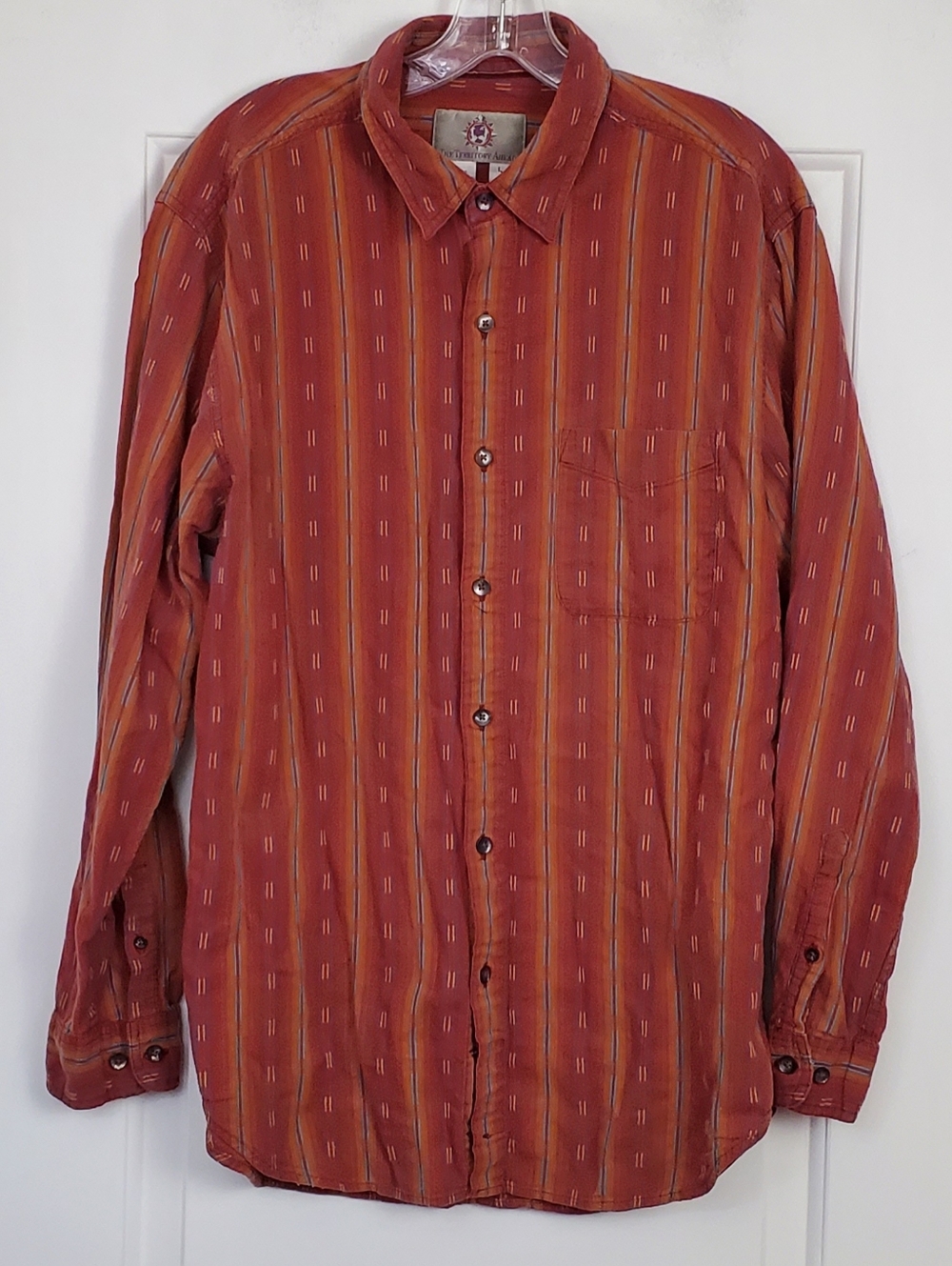 The Territory Ahead Mens Aztec Southwestern Button Up Shirt - Size L - GUC